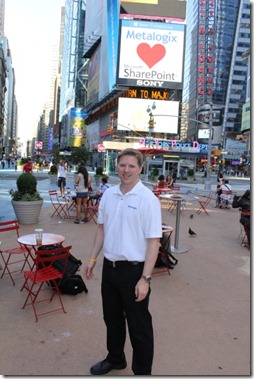 Stephen Cawood Metalogix loves SharePoint Times Square